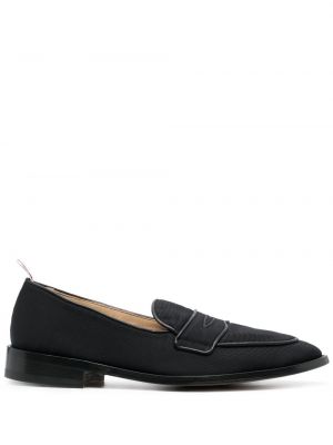 Pantofi loafer cu dungi Thom Browne negru