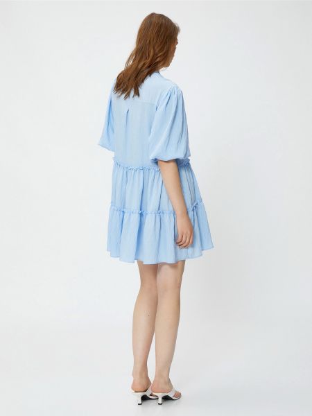 Сукня міні з віскози Koton блакитна