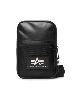 Τσάντα με σχέδιο Alpha Industries μαύρο