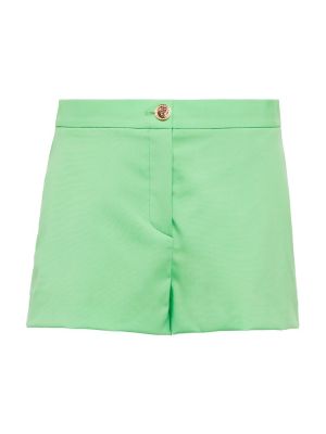 Vlnené šortky Versace zelená