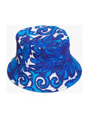 Haftowany kapelusz La Doublej niebieski