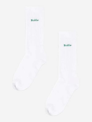 Bílé ponožky Drôle De Monsieur