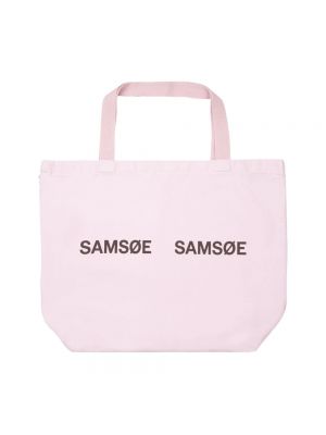 Shopper handtasche mit taschen Samsøe Samsøe pink