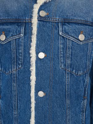 Kurtka jeansowa bawełniana Ami Paris niebieska