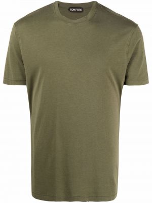 Camiseta de cuello redondo Tom Ford verde