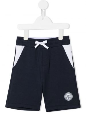 Puuvilla shortsit tytöille Aigner Kids sininen