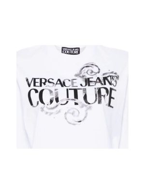 Polo majica sa dugačkim rukavima Versace Jeans Couture bijela
