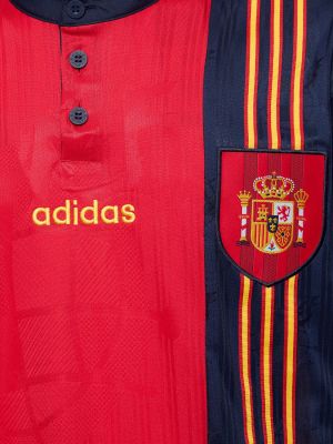 Koszula z dżerseju Adidas Performance czerwona