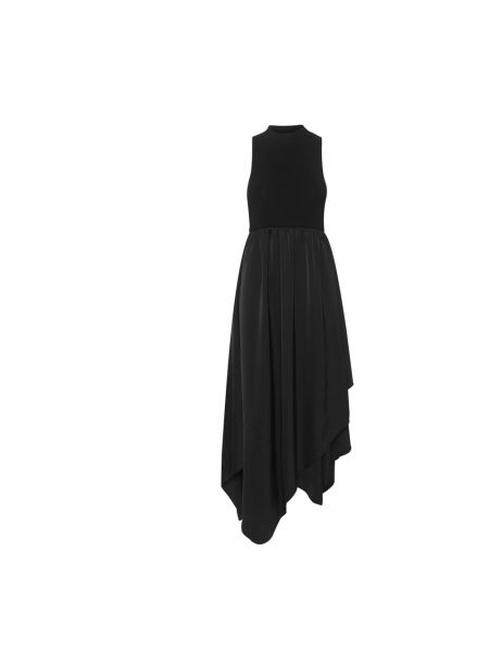 Sukienka midi z falbankami Gestuz czarna