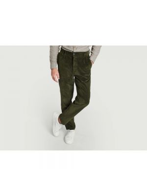 Pantalones chinos de pana con bolsillos Homecore verde