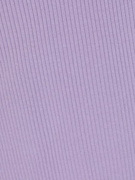 Vlněný šál s výšivkou Loewe fialový