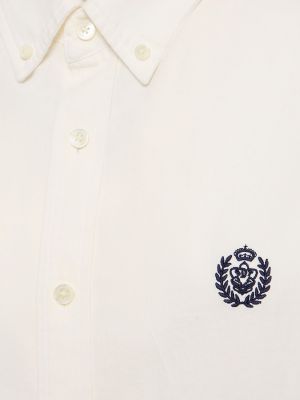 Bavlněná košile Dunst bílá