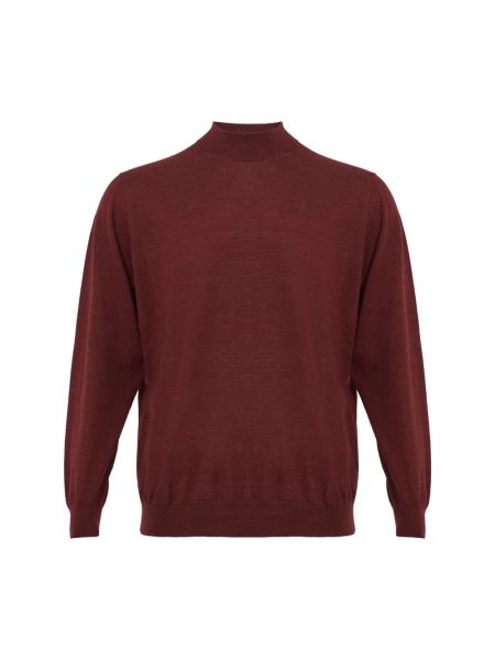 Jedwabny sweter z kaszmiru Colombo czerwony
