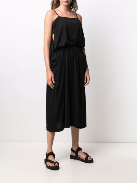 Sukienka drapowana Yohji Yamamoto Pre-owned czarna