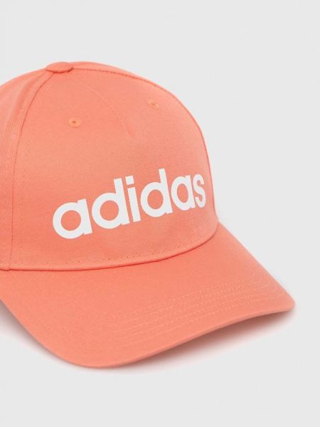 Pamučna kapa Adidas Performance narančasta