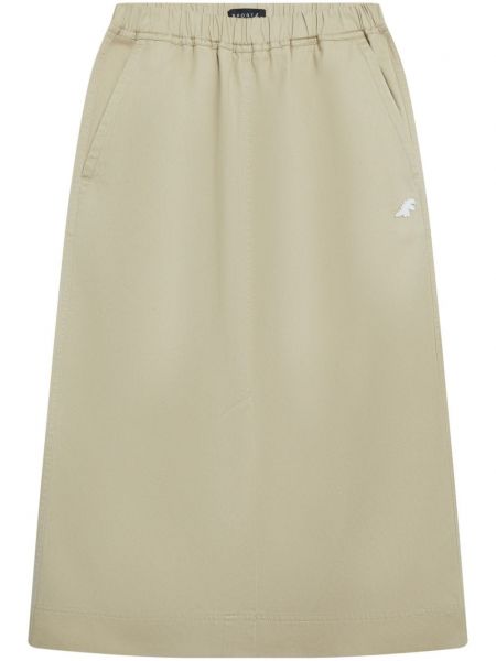 Bavlnená sukňa s výšivkou Sport B. By Agnès B. béžová