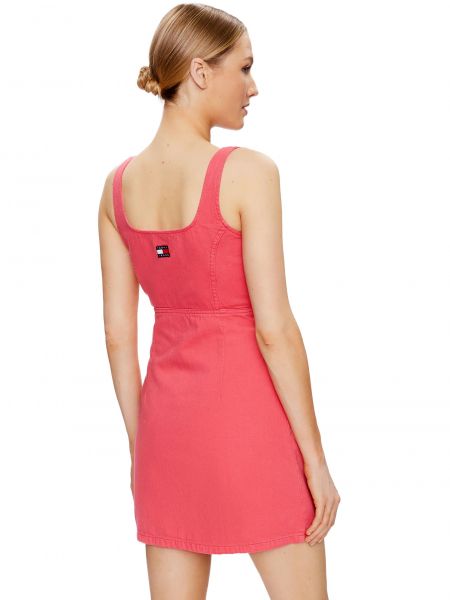 Приталенное платье мини Tommy Hilfiger розовое