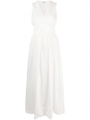 Вечерна рокля без ръкави Brunello Cucinelli бяло