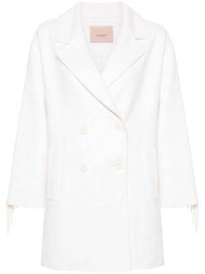 Παλτό Twinset λευκό