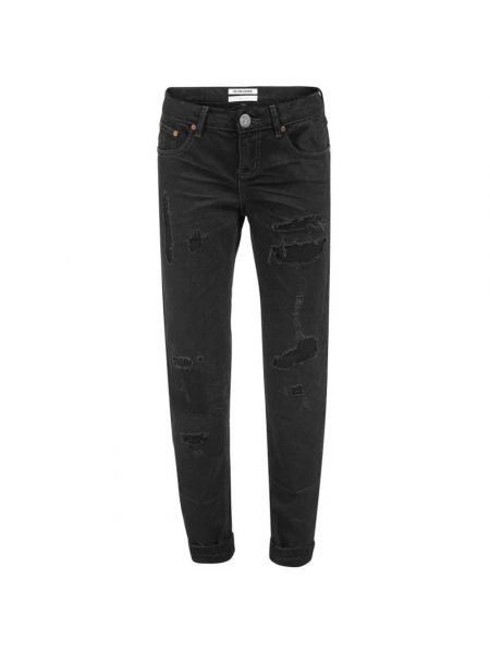 Distressed skinny jeans ausgestellt One Teaspoon schwarz