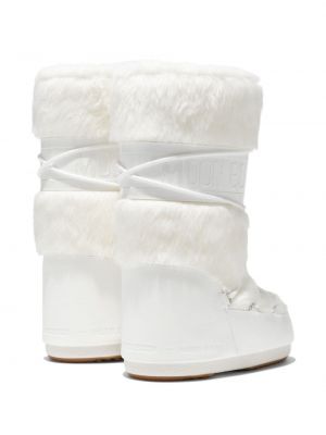 Sniego batai su kailiu Moon Boot balta