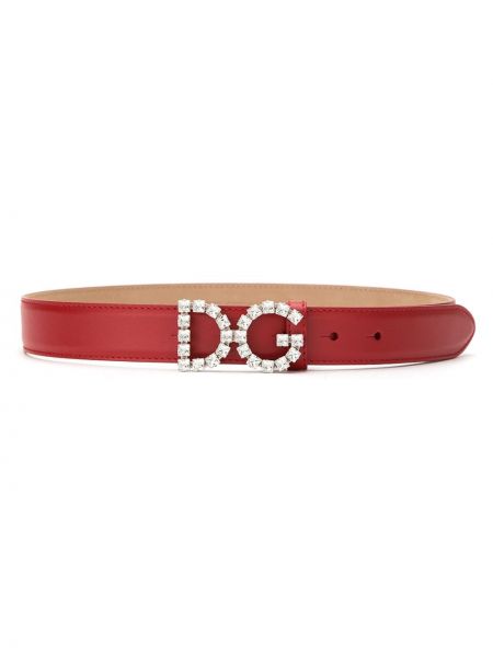 Cinturón con hebilla Dolce & Gabbana rojo