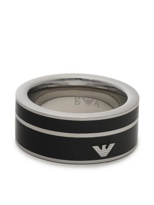 Gyűrű Emporio Armani fekete