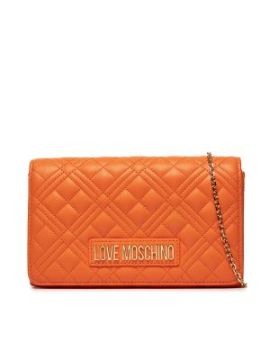 Listová kabelka Love Moschino oranžová