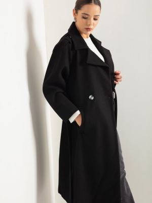Oversized kabát Lafaba černý