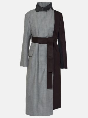 Cappotto di lana Sacai grigio