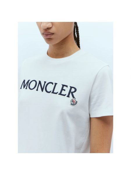 Camisa de algodón Moncler blanco