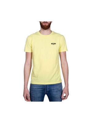 Koszulka z nadrukiem Love Moschino żółta