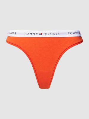 Stringi Tommy Hilfiger pomarańczowe