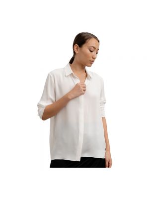 Jedwabna koszula Ahlvar Gallery biała