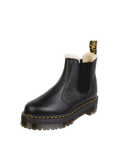 Buty chelsea z podszewką ze sztucznego futra model ‘2976 Quad’ Dr. Martens