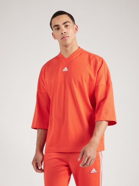 Športové tričko s výšivkou Adidas Sportswear červená