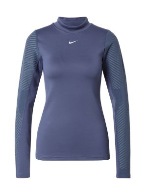 Majica z dolgimi rokavi Nike modra