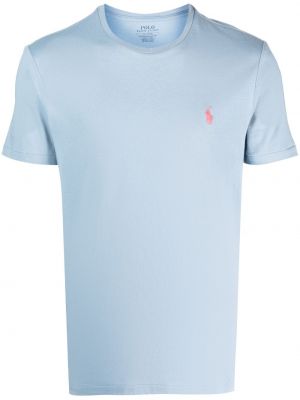 T-shirt med broderi Polo Ralph Lauren blå