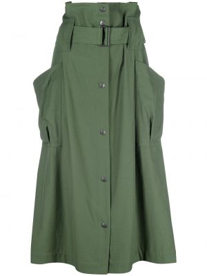 Falda midi de cintura alta Kenzo verde