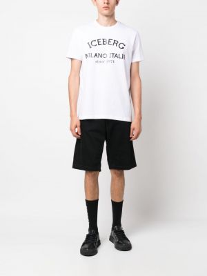 Kokvilnas t-krekls ar apdruku Iceberg