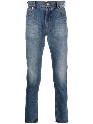 Bavlnené skinny fit džínsy Emporio Armani modrá
