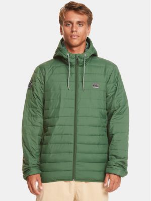 Kapucnis kabát Quiksilver zöld