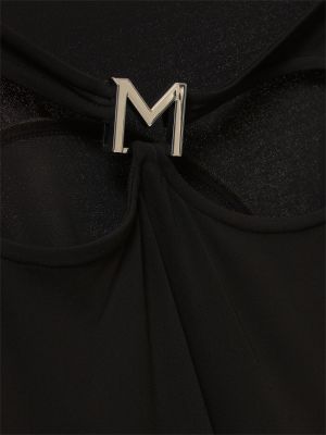 Midi sukně jersey Mugler černé