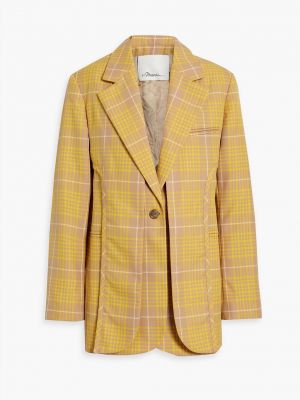 Клетчатый пиджак 3.1 Phillip Lim желтый
