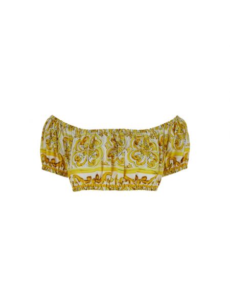 Bluzka Dolce And Gabbana żółta