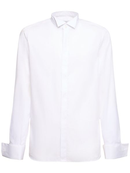 Camisa de algodón Tagliatore blanco