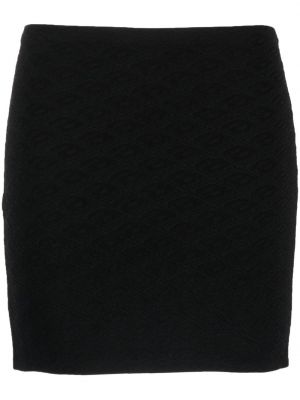 Žakárové mini sukně Alexander Wang černé