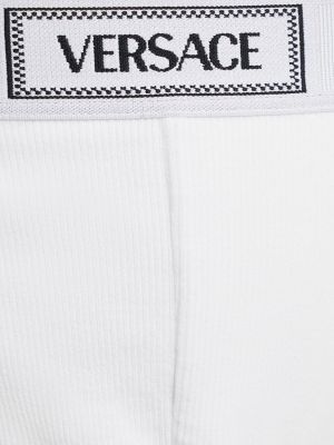 Boxeri din bumbac Versace Underwear alb