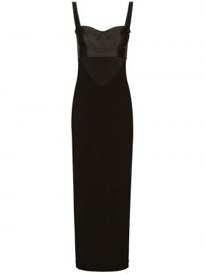 Прилепнала коктейлна рокля Dolce & Gabbana черно