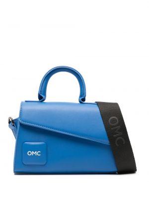 Leder shopper handtasche mit print Omc